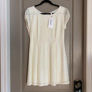 cream lace dress NWT